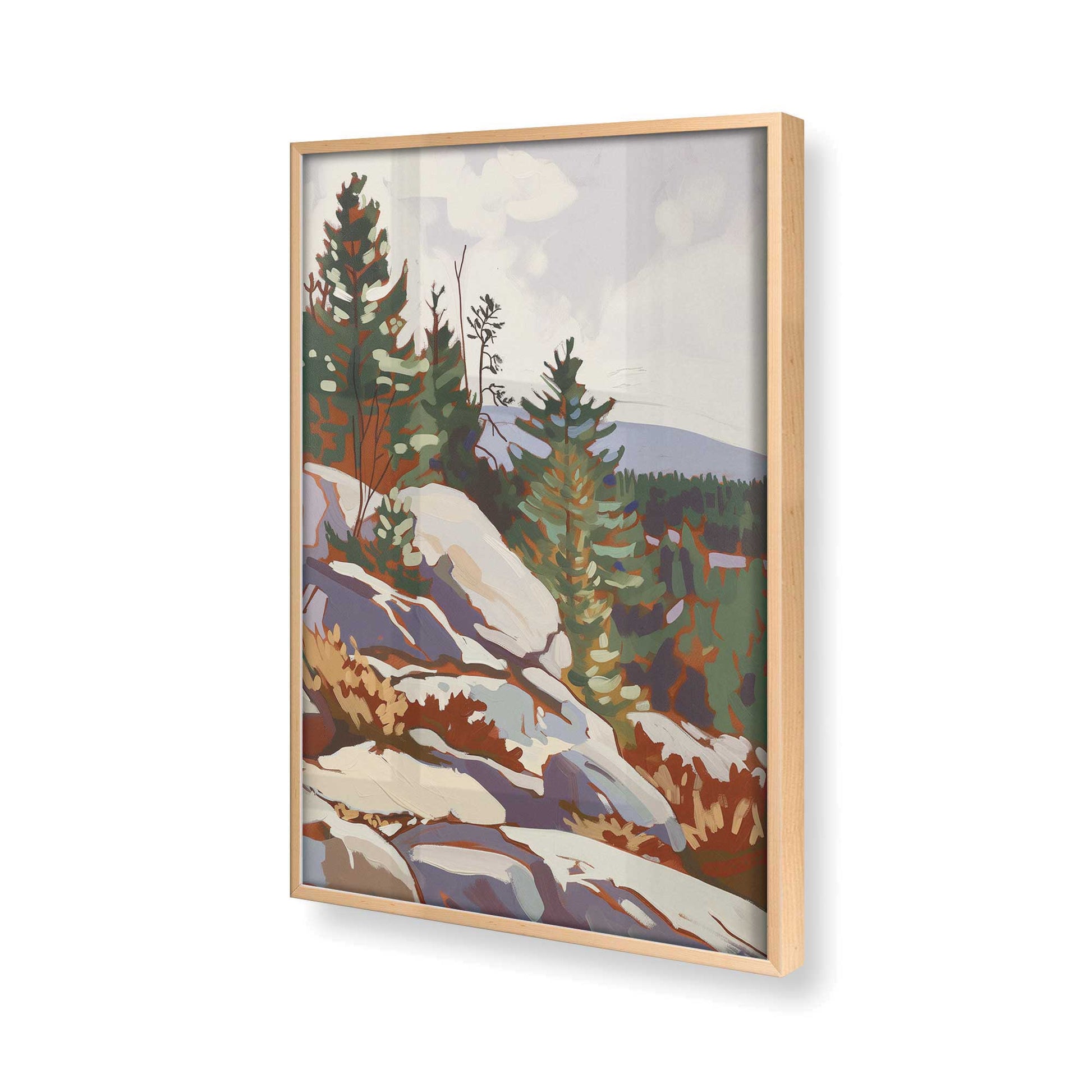 [Color:Raw Maple], Picture of art in a Raw Maple frame of the corner