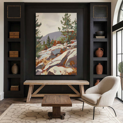 [Color:Stretched Canvas], Picture of art in a room