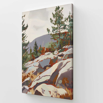 [Color:Stretched Canvas], Picture of art at an angle