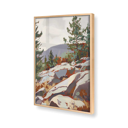 [Color:Raw Maple], Picture of art in a Raw Maple frame of the corner
