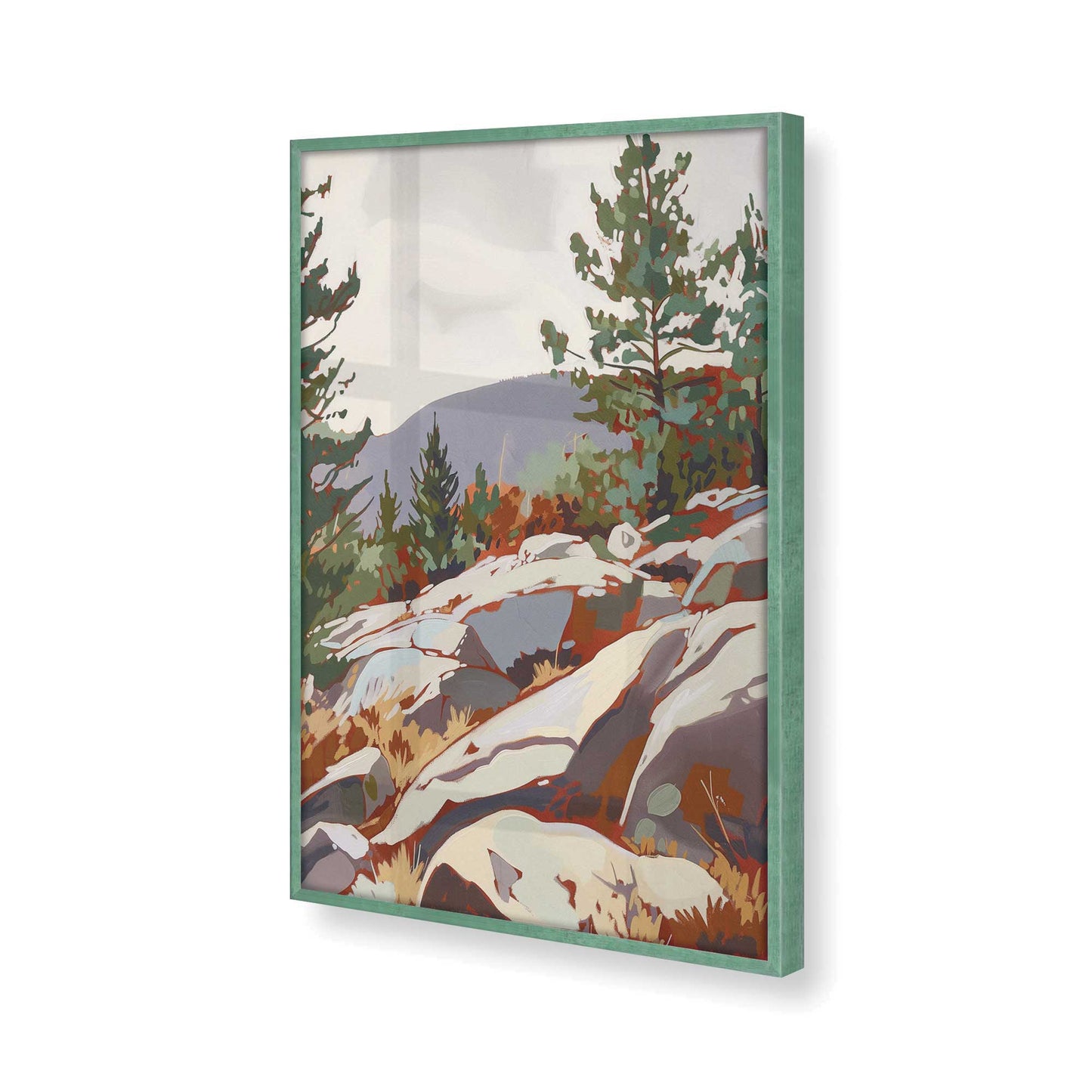 [Color:Lemon Grass], Picture of art in a Lemon Grass frame of the corner