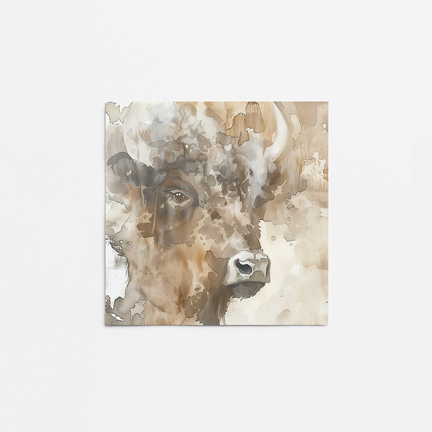 Abstract Buffalo Portrait II Promotional Rolled Print