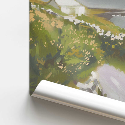 Floral Coastal Walk I Promotional Rolled Print