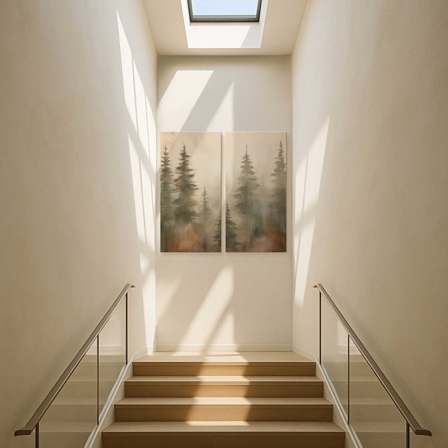 [Color:Stretched Canvas], Picture of art in a room