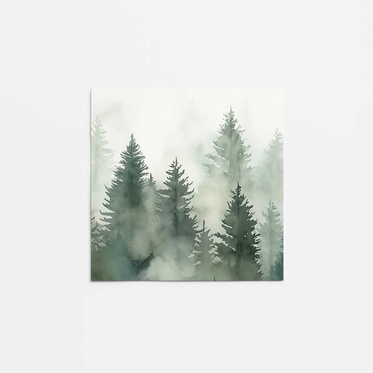 Green Haze Woodland II Promotional Rolled Print