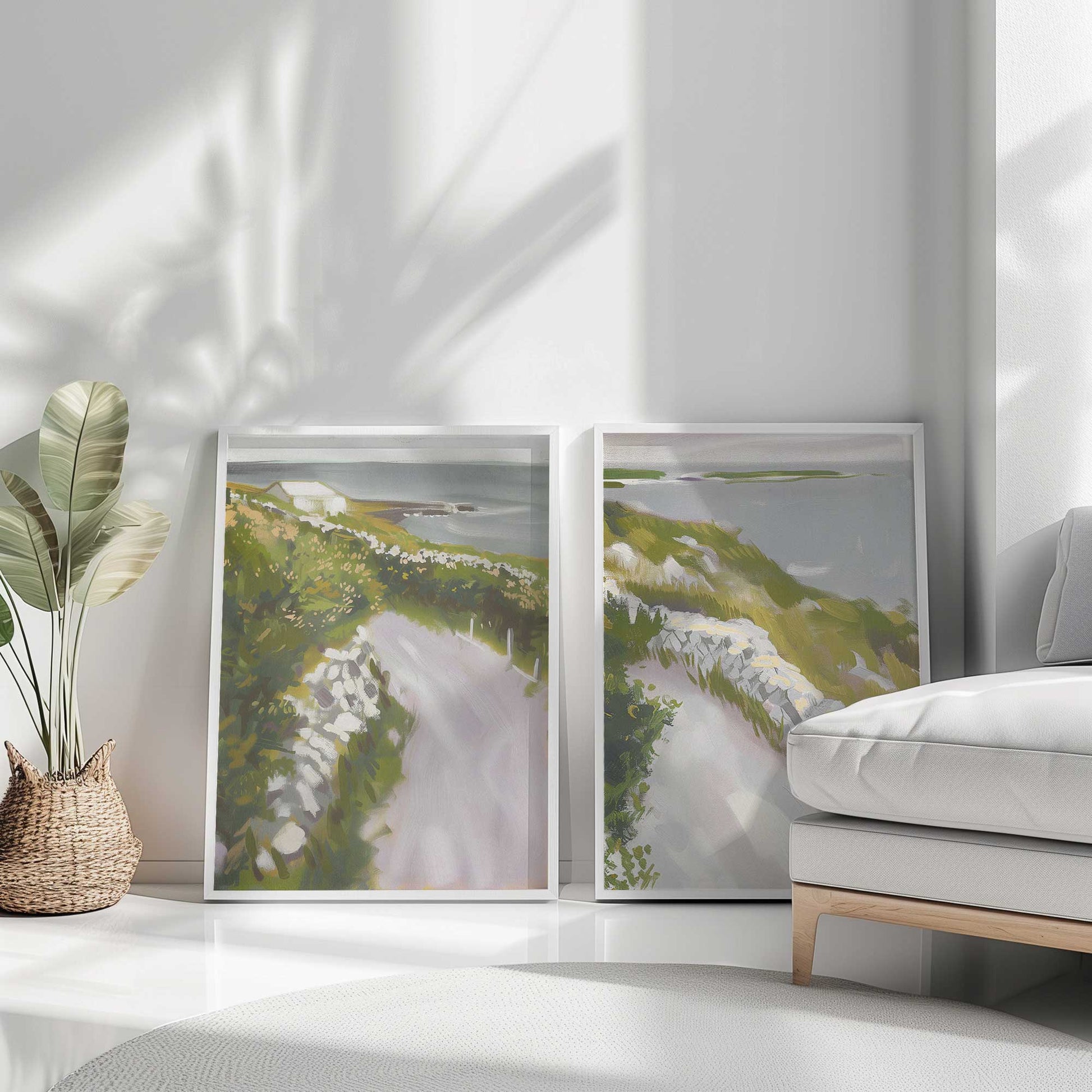 [Color:Opaque White], Picture of art in a Opaque White frame