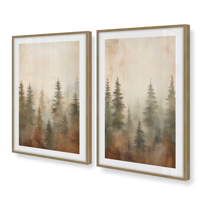 [Color:Brushed Gold], Picture of art in a Brushed Gold frame at an angle
