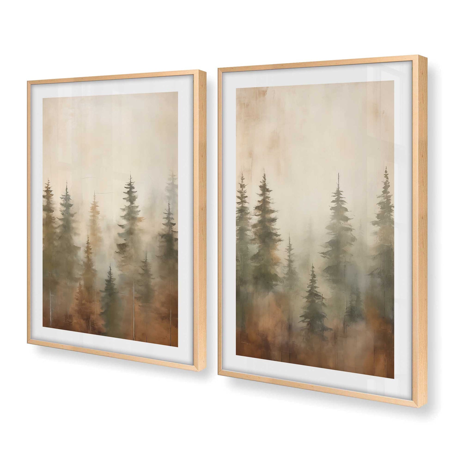 [Color:Raw Maple], Picture of art in a Raw Maple frame at an angle