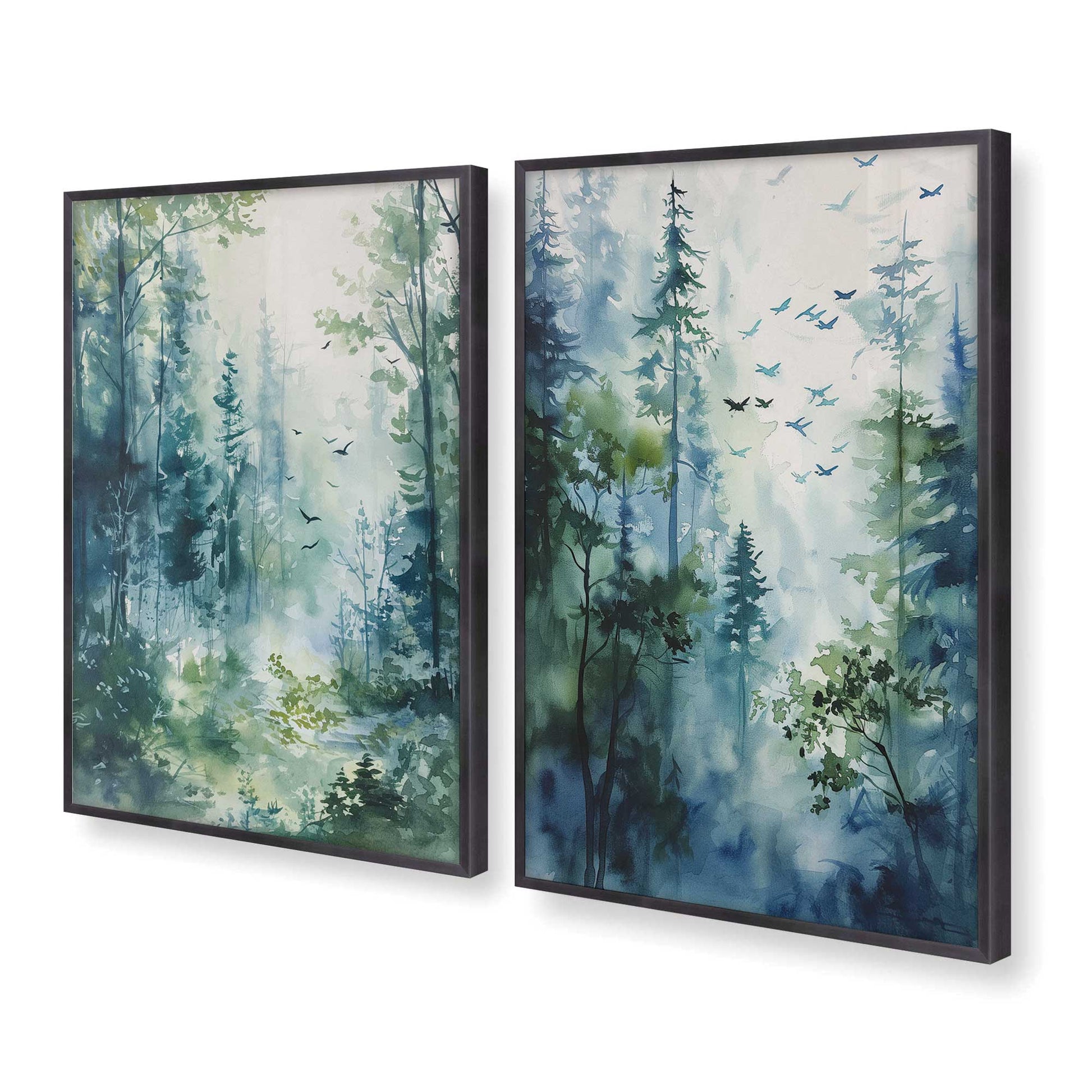[Color:Weathered Zinc], Picture of art in a Weathered Zinc frame at an angle