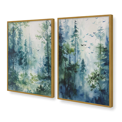 [Color:Polished Gold], Picture of art in a Polished Gold frame at an angle