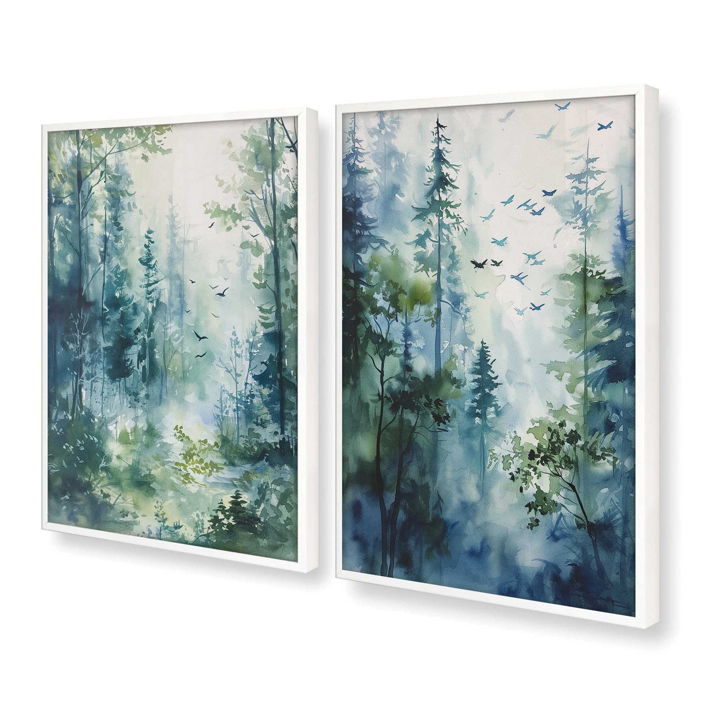 [Color:Opaque White], Picture of art in a Opaque White frame at an angle