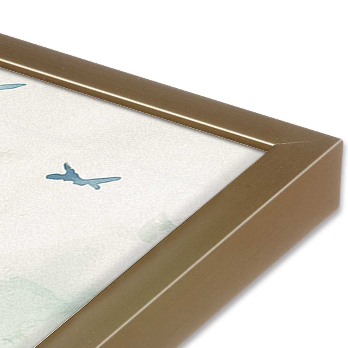 [Color:Brushed Gold], Picture of art in a Brushed Gold frame