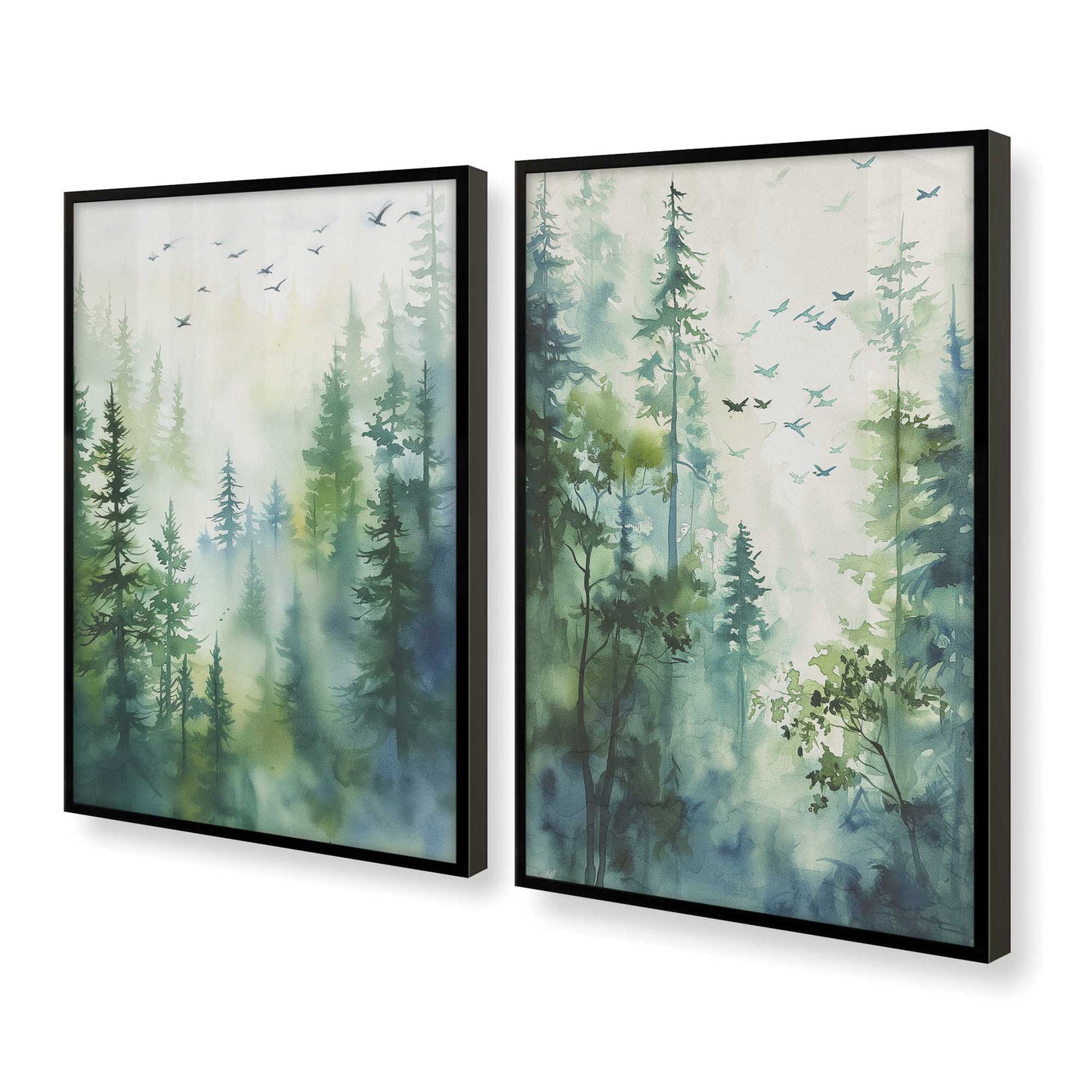 [Color:Satin Black], Picture of art in a Satin Black frame at an angle