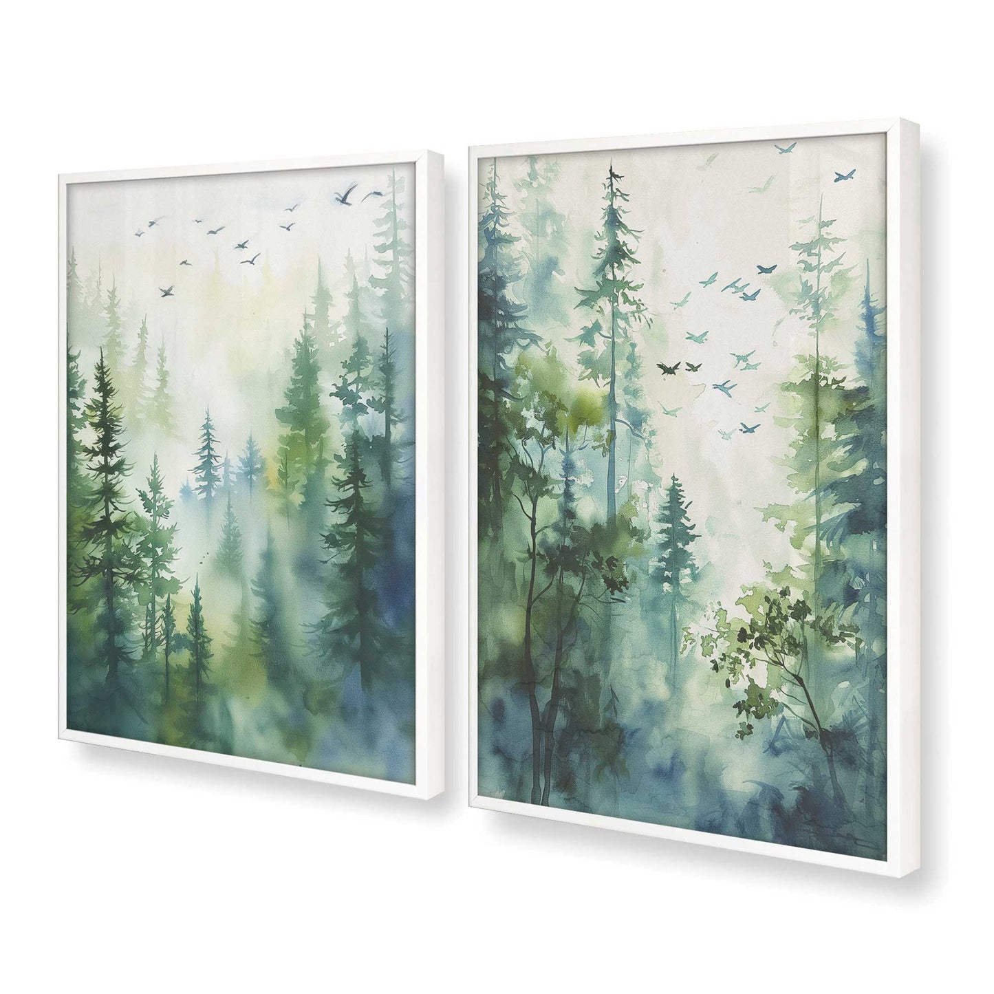 [Color:Opaque White], Picture of art in a Opaque White frame at an angle