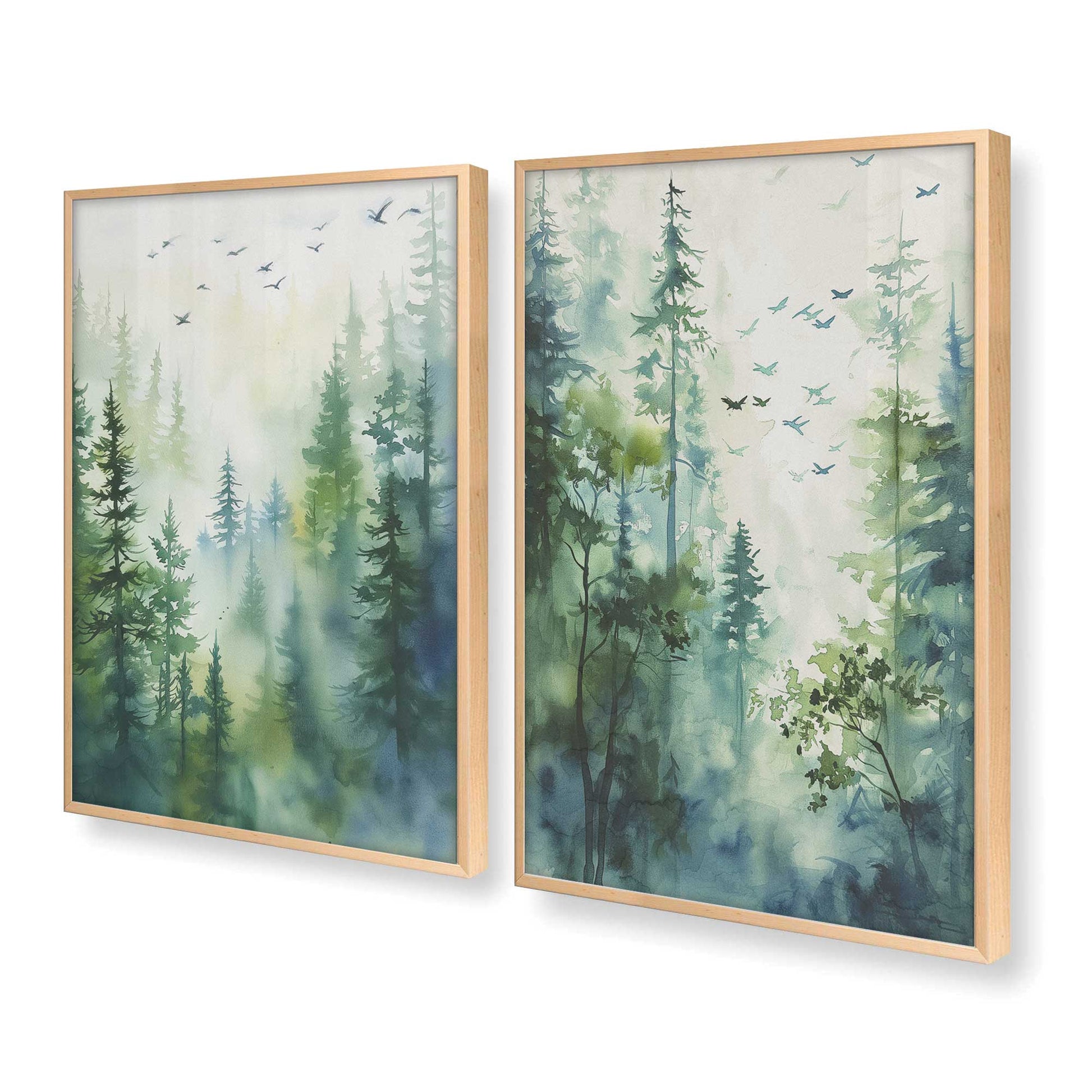 [Color:Raw Maple], Picture of art in a Raw Maple frame at an angle