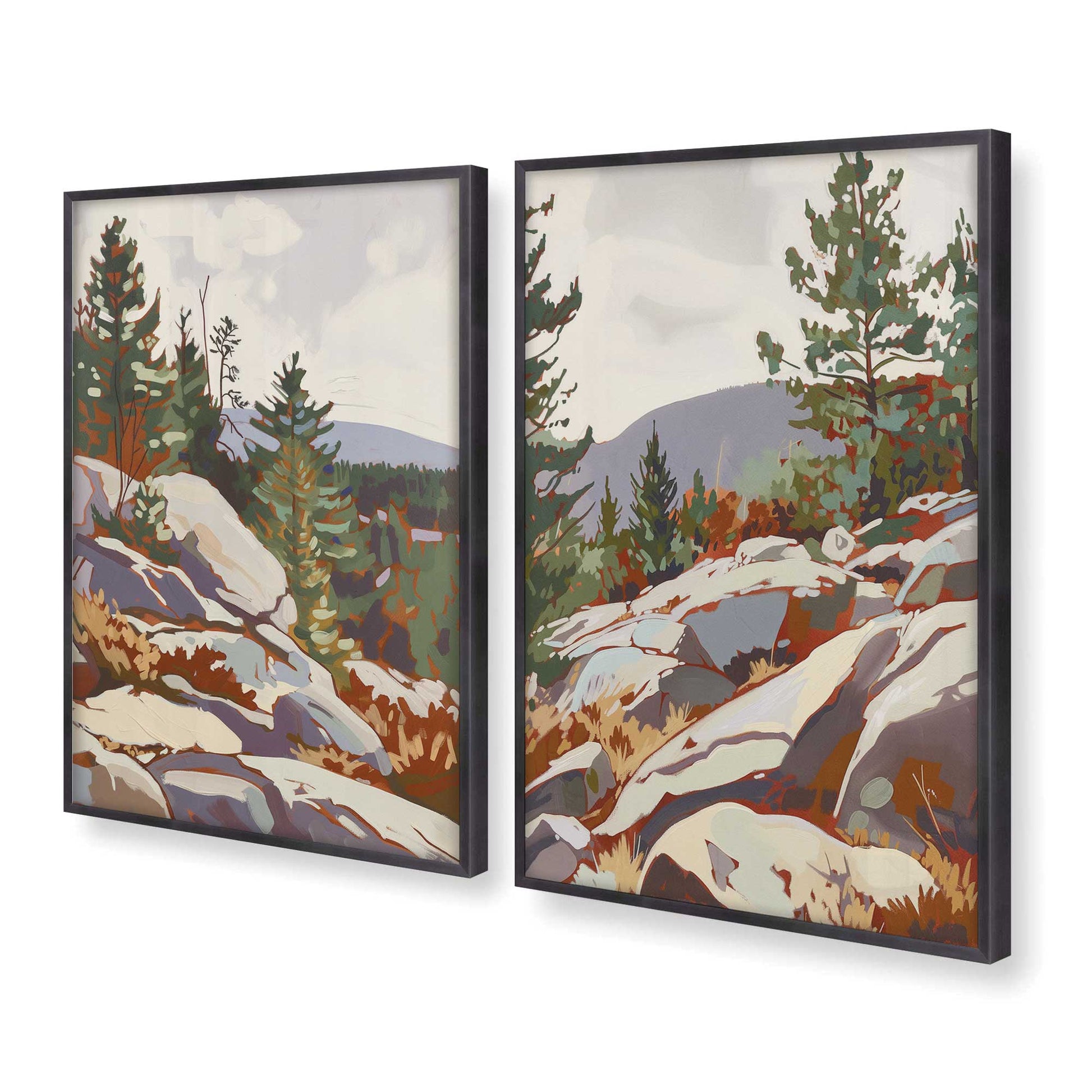 [Color:Weathered Zinc], Picture of art in a Weathered Zinc frame at an angle
