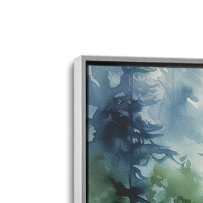 Blue and Green Enchanted Forest, Set of 2 Print on Canvas