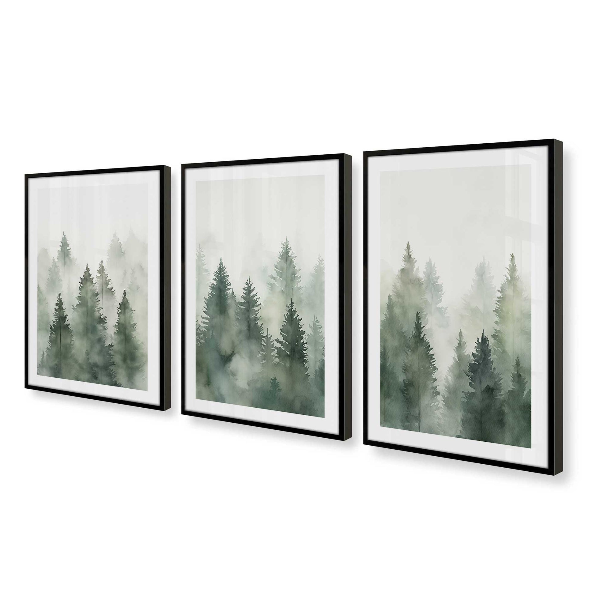 [Color:Satin Black], Picture of art in a Satin Black frame at an angle