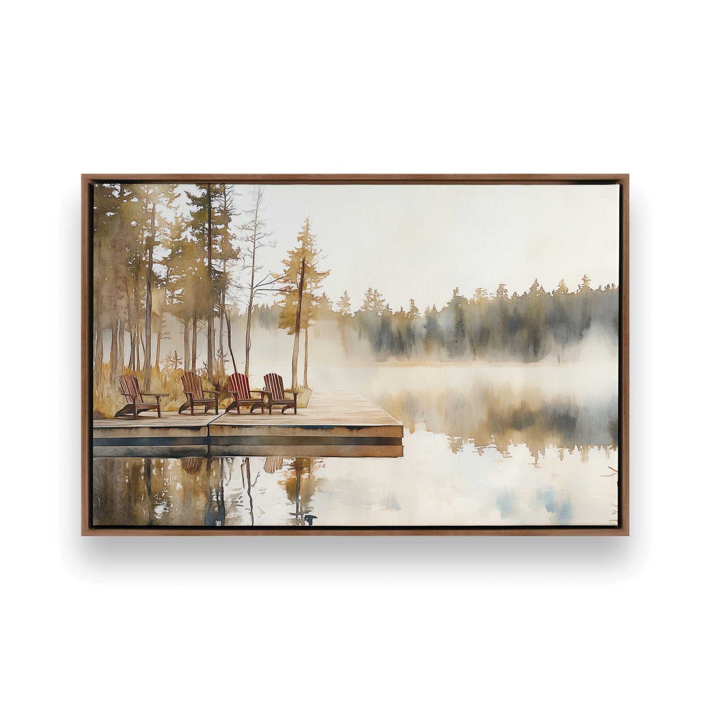 [Color:Walnut], Picture of art in a Walnut frame