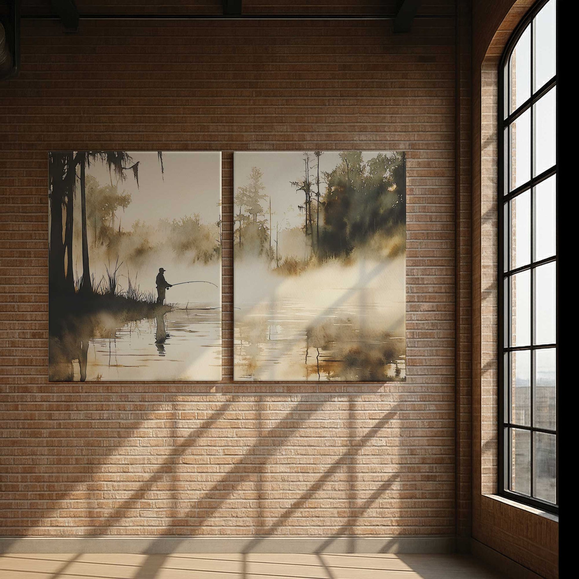 [Color:Stretched Canvas], Picture of art in a room