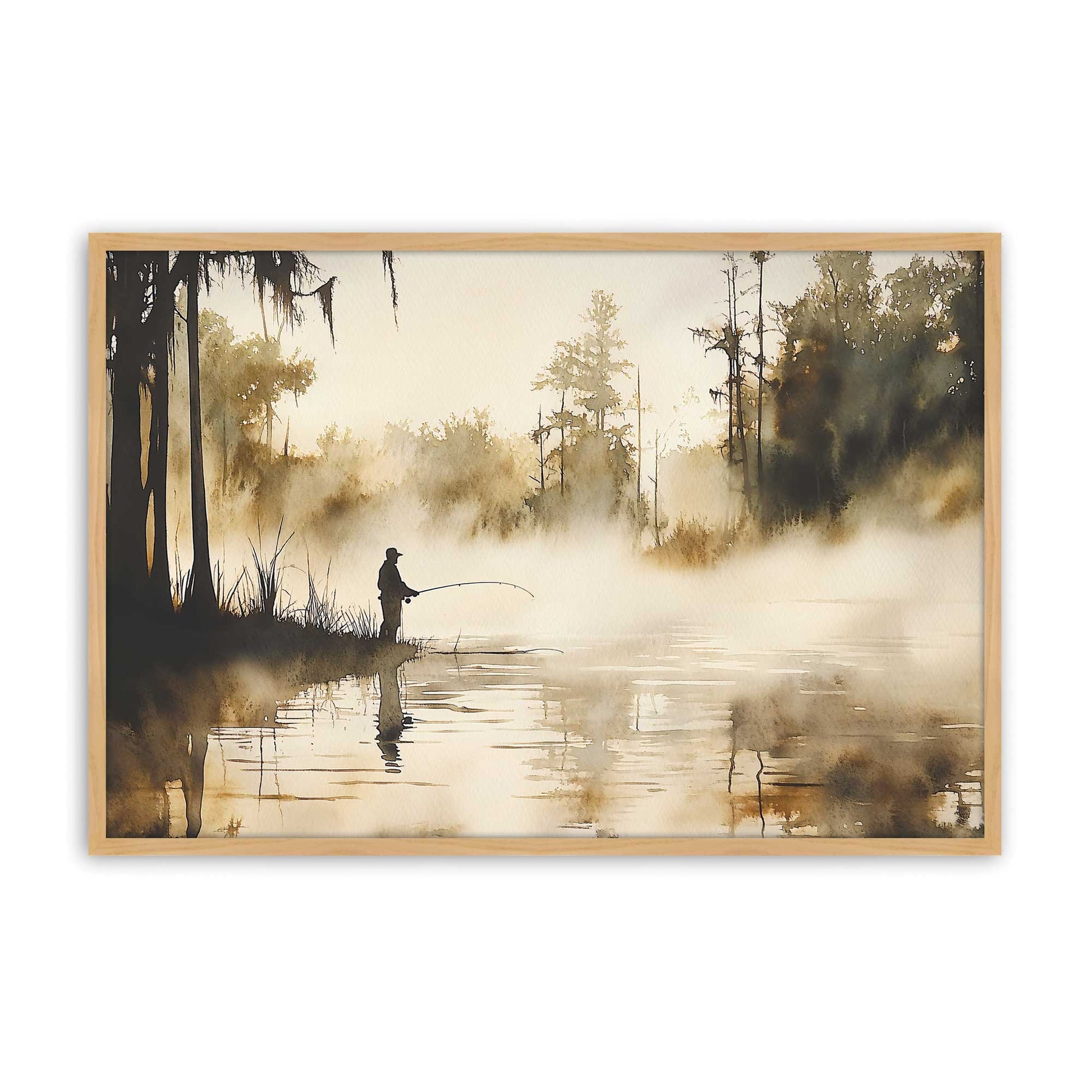 [Color:American Maple], Picture of art in a American Maple frame