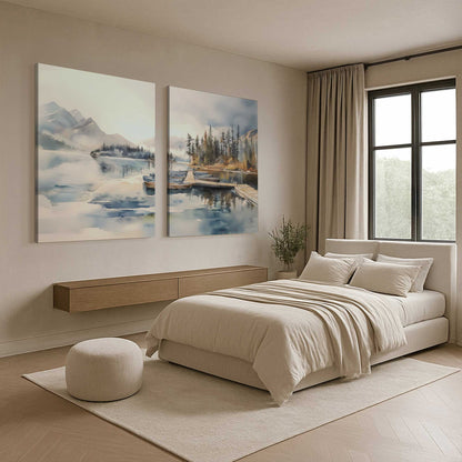 [Color:Stretched Canvas], Picture of art in a room
