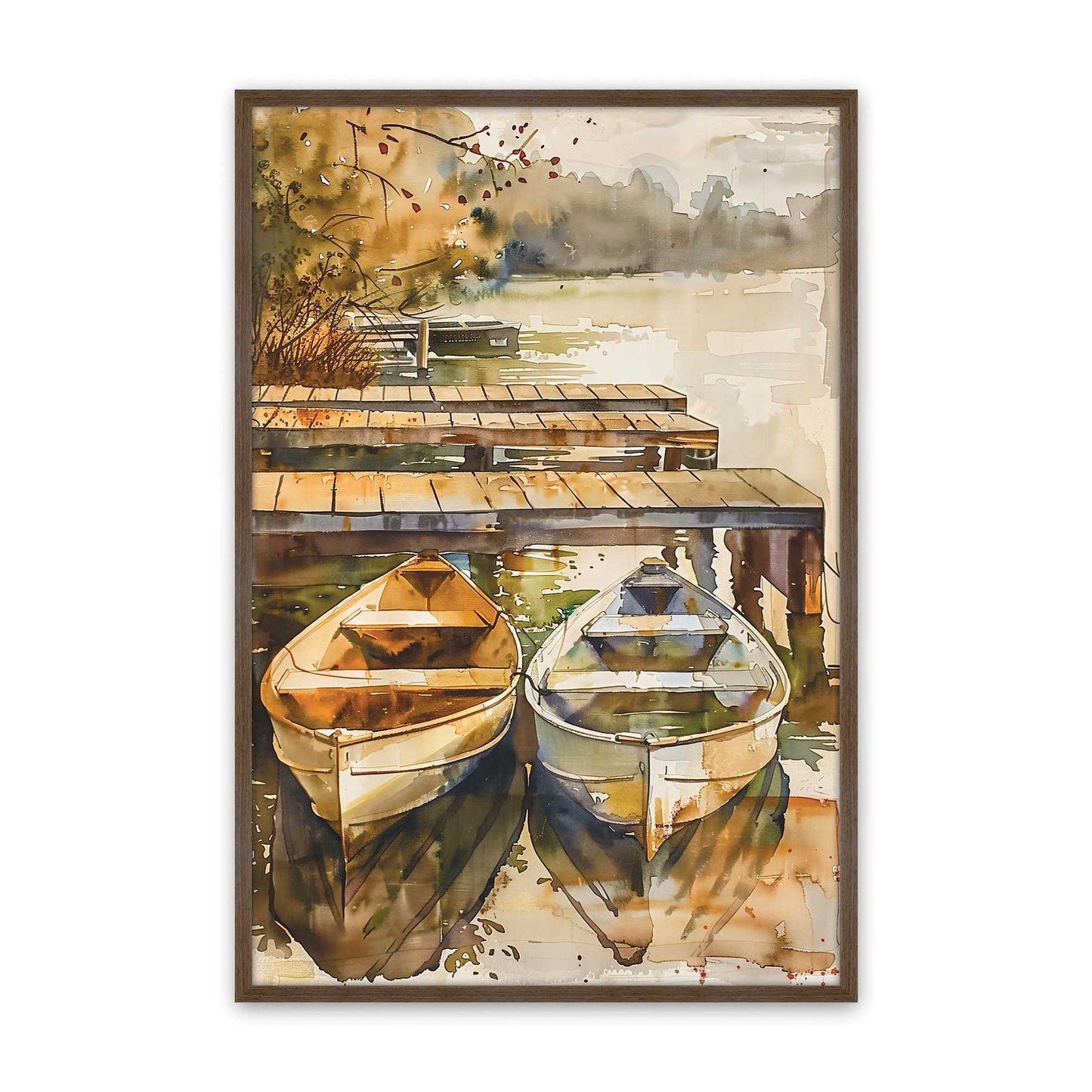 [Color:Walnut], Picture of art in a Walnut frame