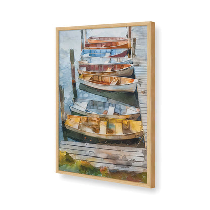 [Color:American Maple], Picture of art in a American Maple frame of the corner