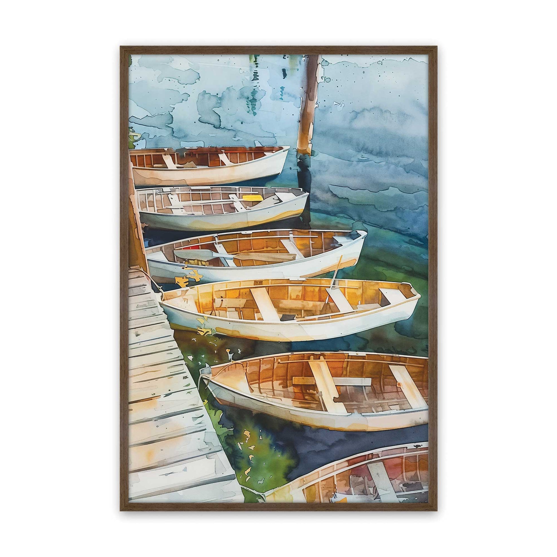 [Color:Walnut], Picture of art in a Walnut frame