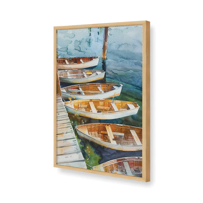[Color:American Maple], Picture of art in a American Maple frame of the corner