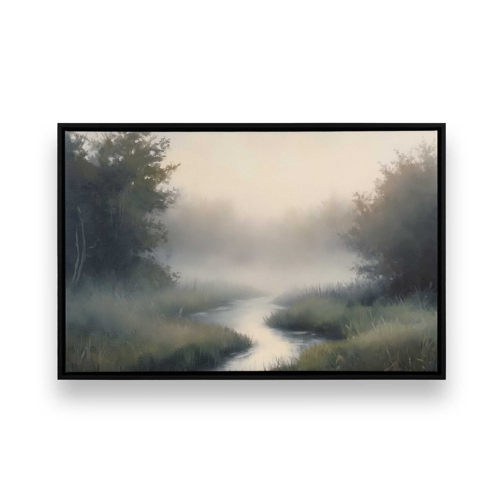 [Color:Satin Black], Picture of art in a Satin Black frame