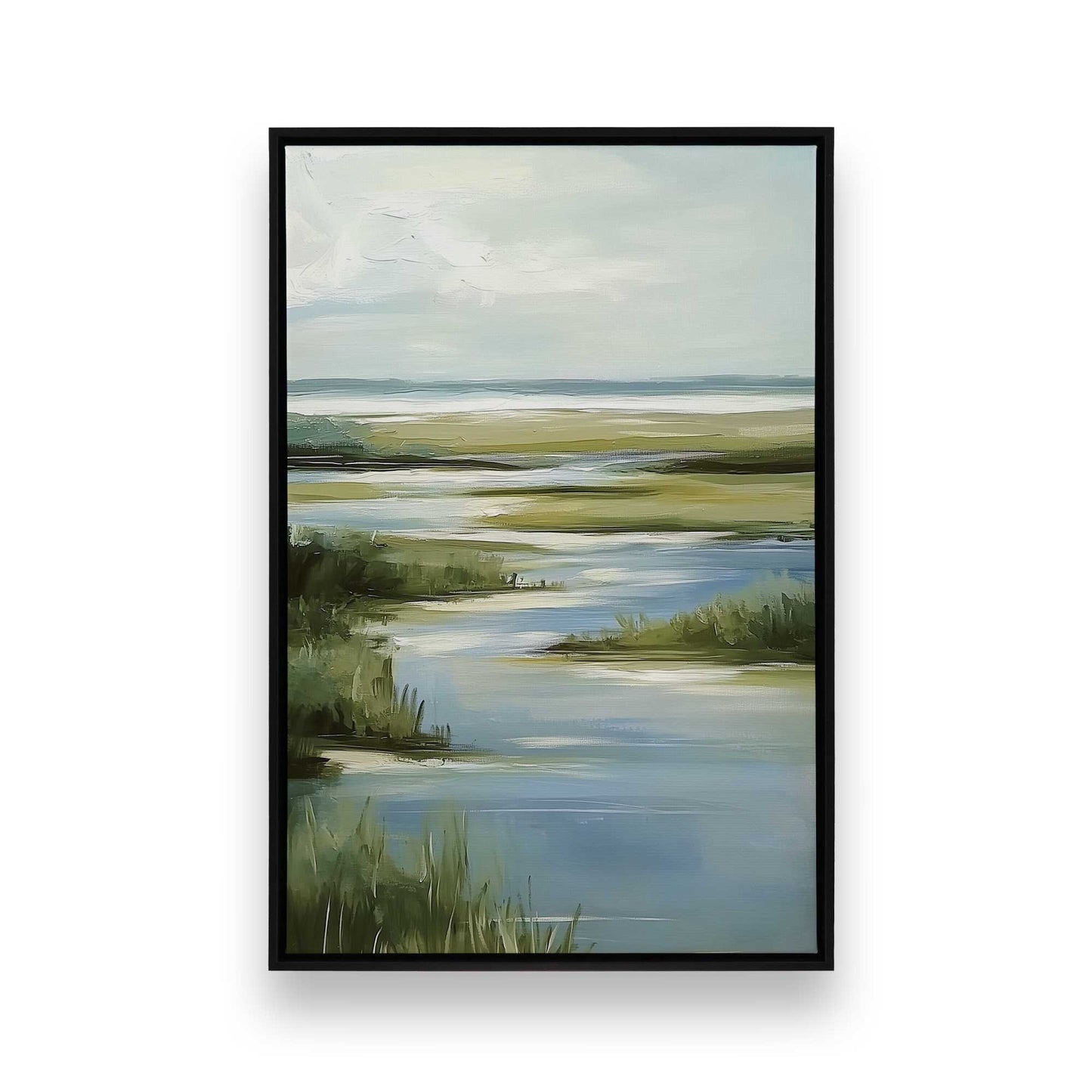 [Color:Satin Black], Picture of art in a Satin Black frame