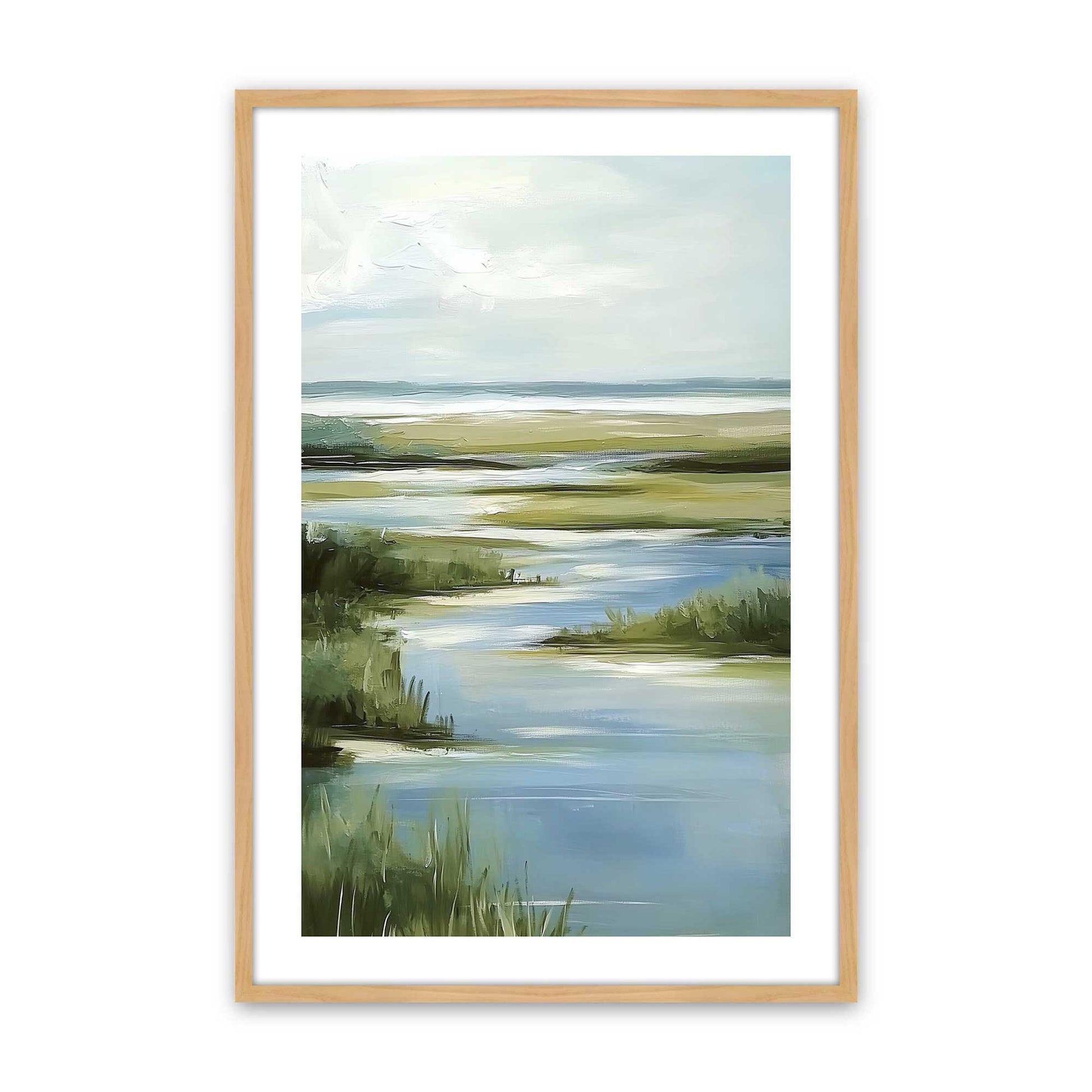 [Color:American Maple], Picture of art in a American Maple frame