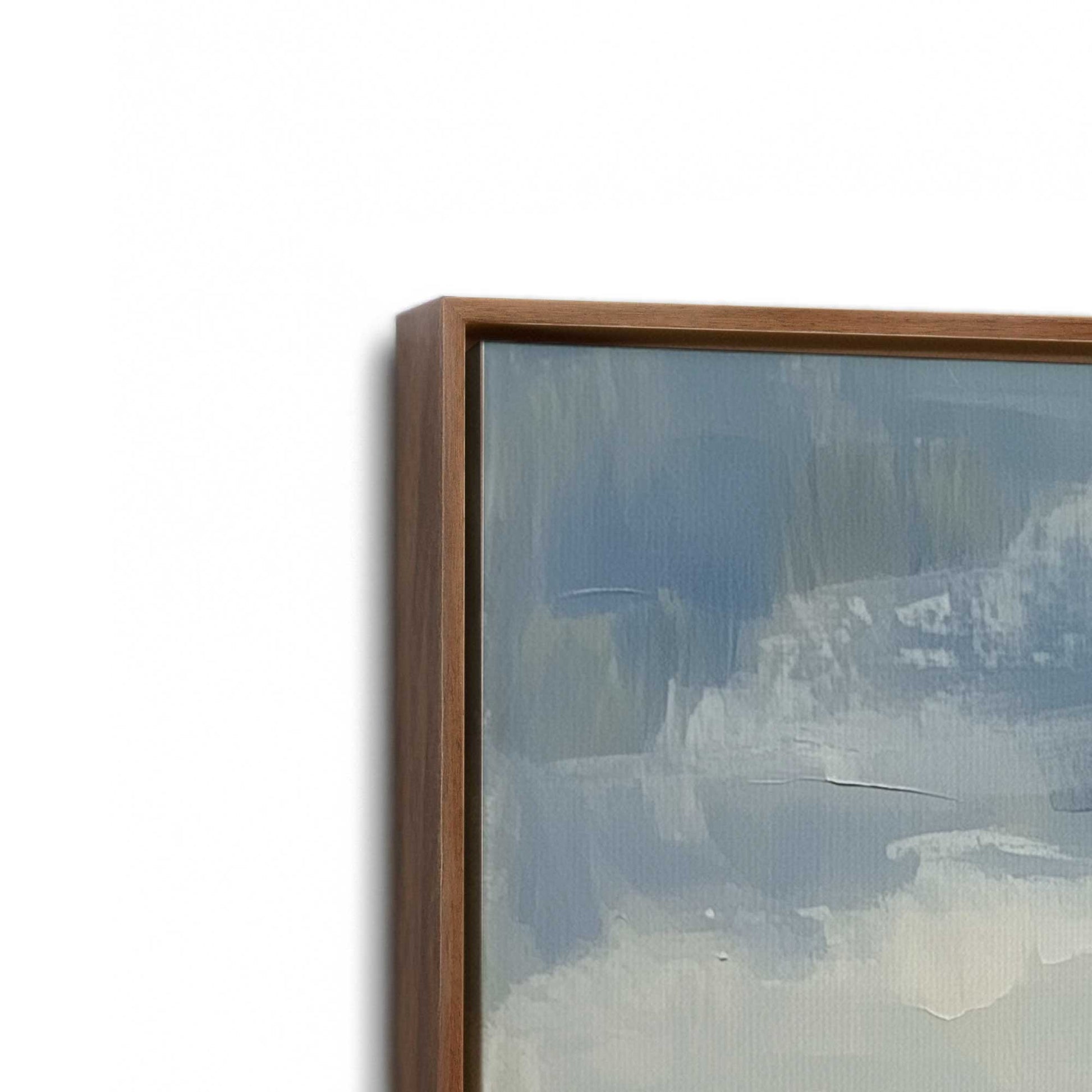 [Color:Walnut], Picture of art in a Walnut frame at an angle