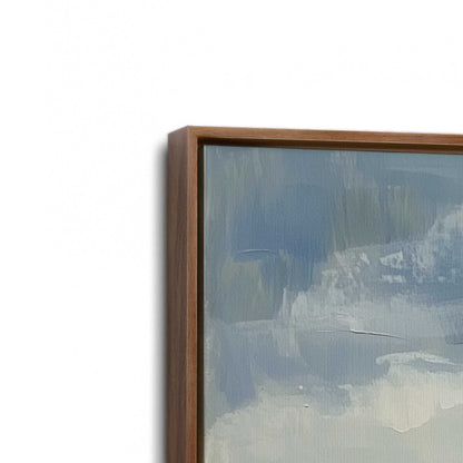 [Color:Walnut], Picture of art in a Walnut frame at an angle