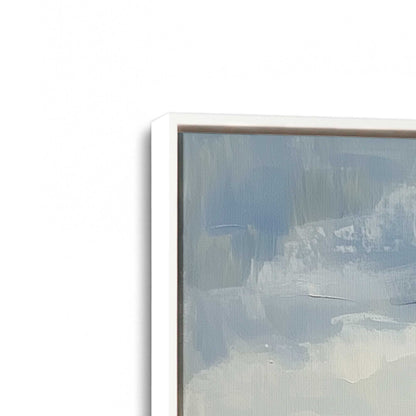 [Color:Opaque White], Picture of art in a White frame at an angle