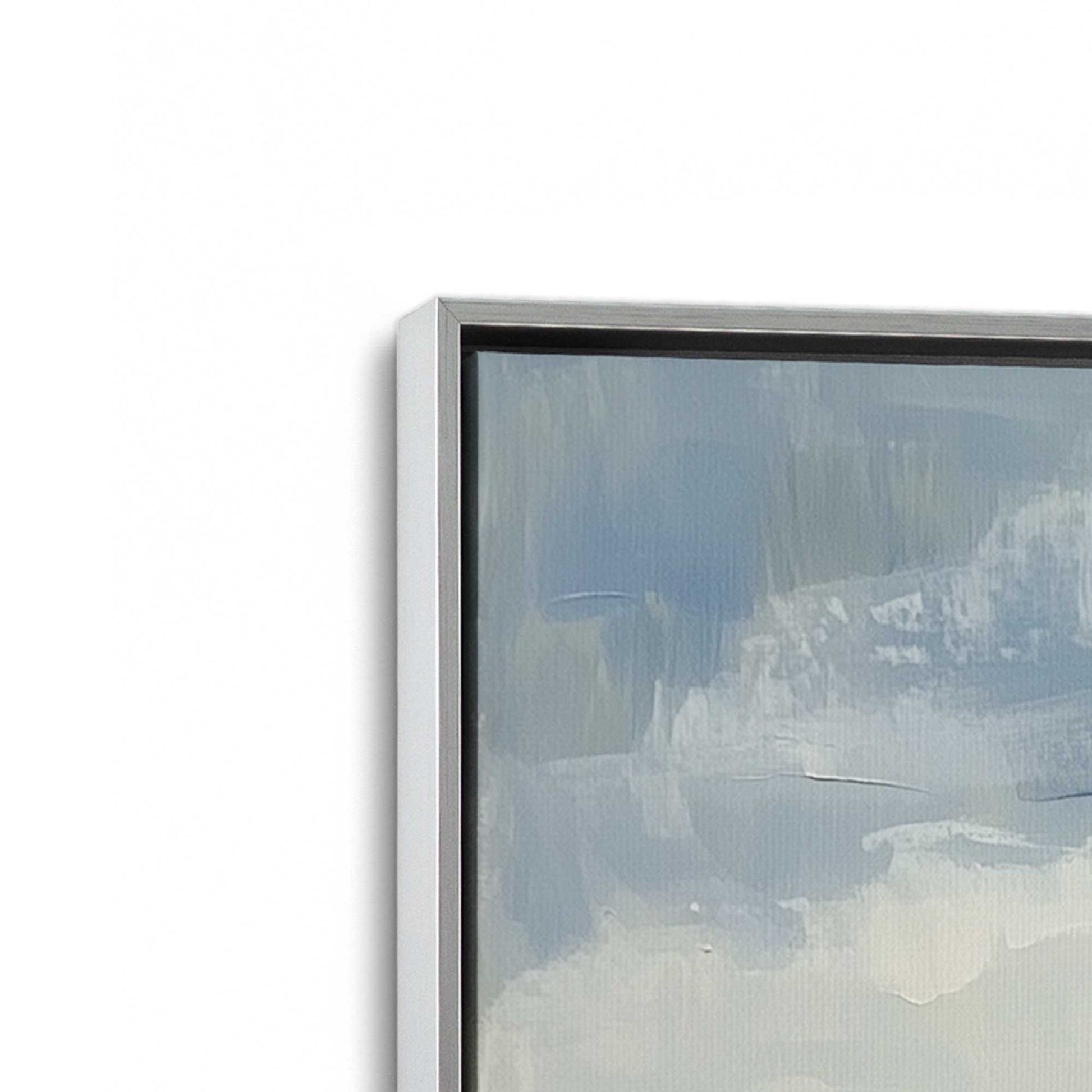 [Color:Polished Chrome], Picture of art in a Polished Chrome frame at an angle