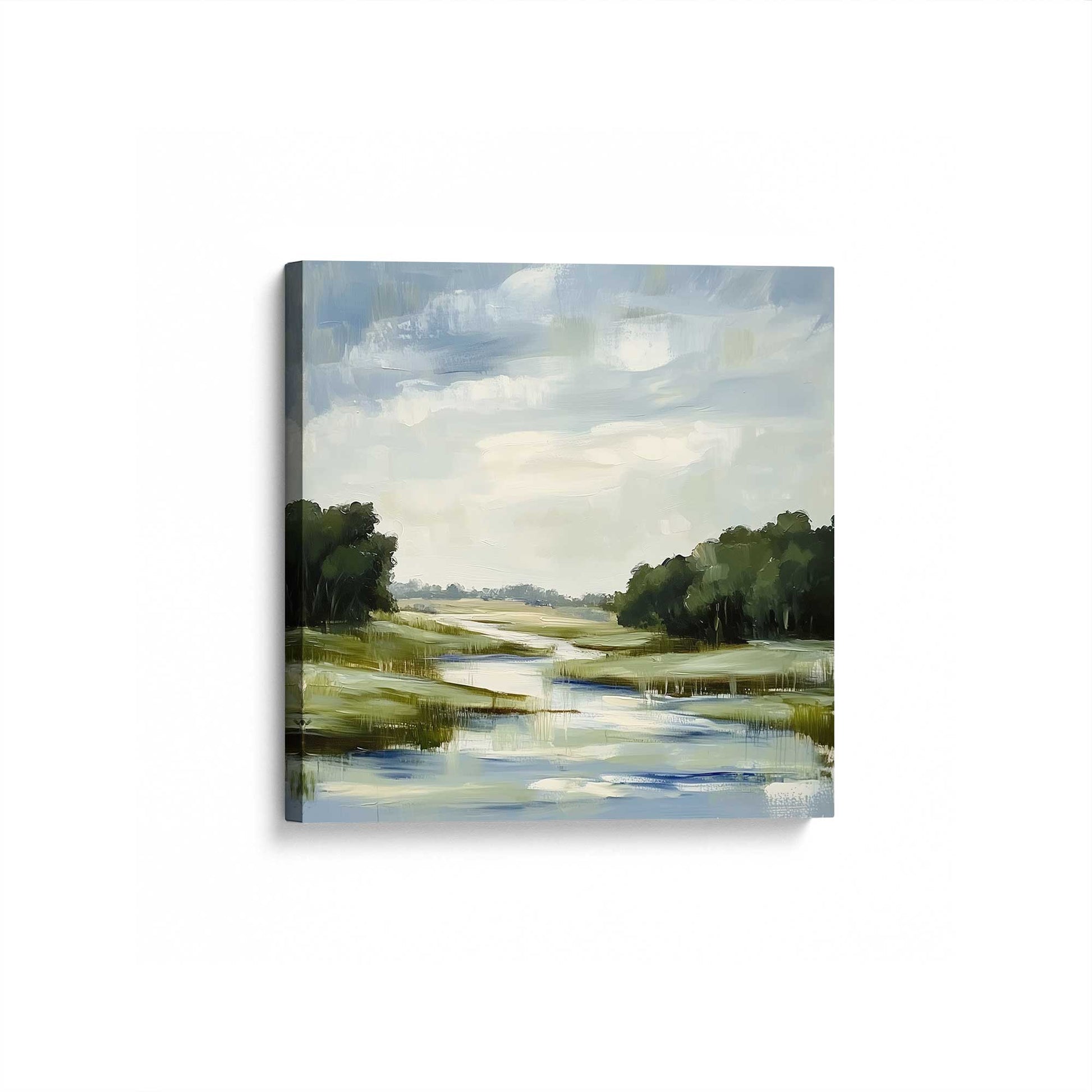 [Color:Stretched Canvas], Picture of art at an angle