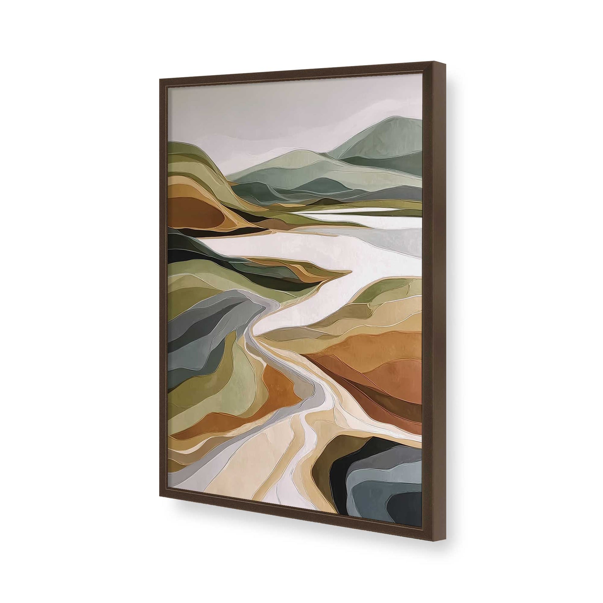 [Color:Belvinder Brown], Picture of art in a Belvinder Brown frame of the corner