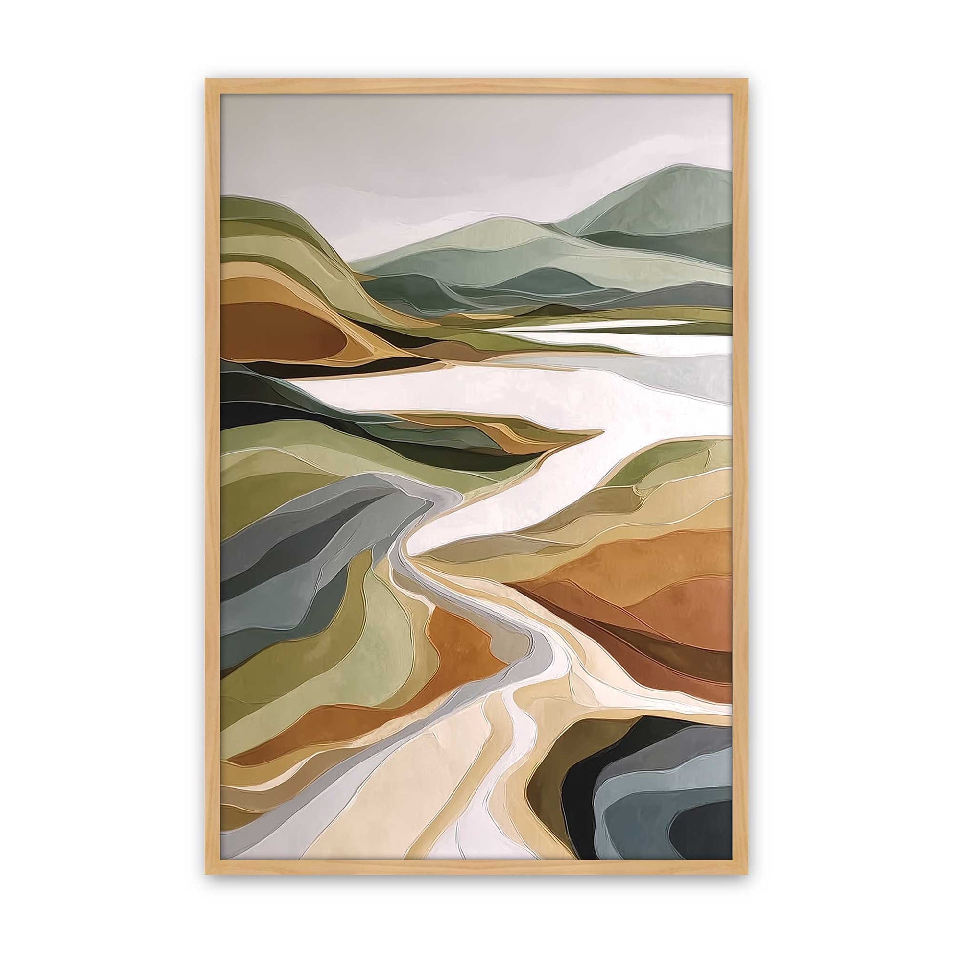 [Color:American Maple], Picture of art in a American Maple frame