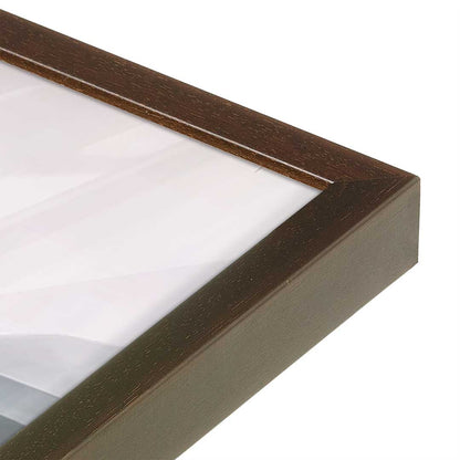 [Color:Brown], Picture of art in a Brown frame at an angle