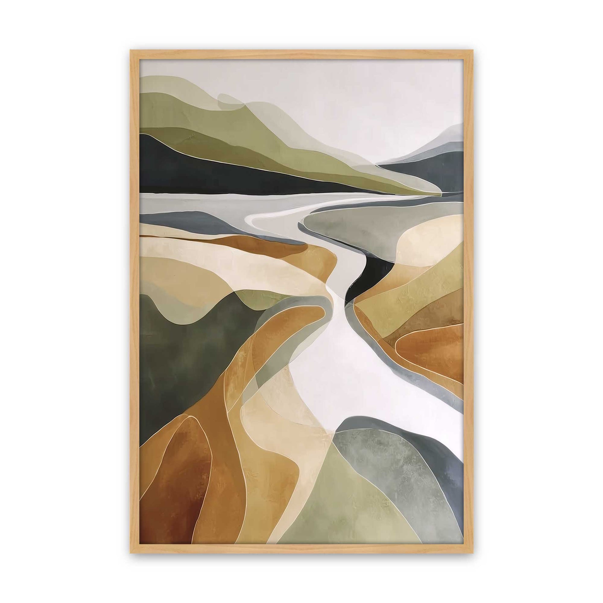 [Color:American Maple], Picture of art in a American Maple frame