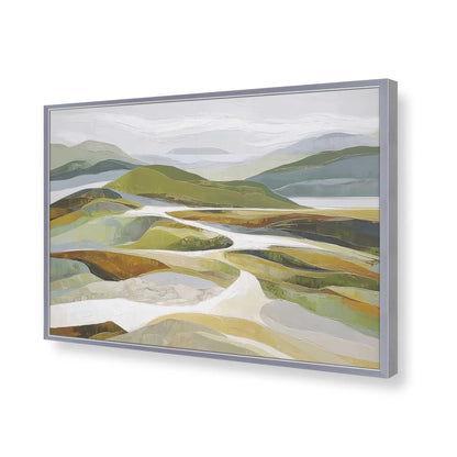 [Color:Polished Chrome], Picture of art in a Polished Chrome frame of the corner