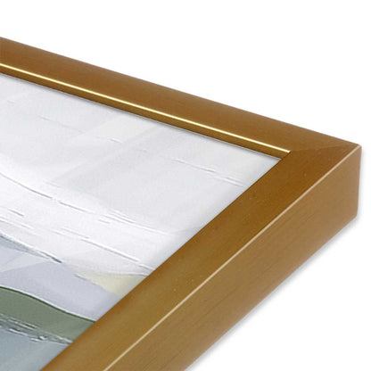 [Color:Polished Gold], Picture of art in a Polished Gold frame at an angle
