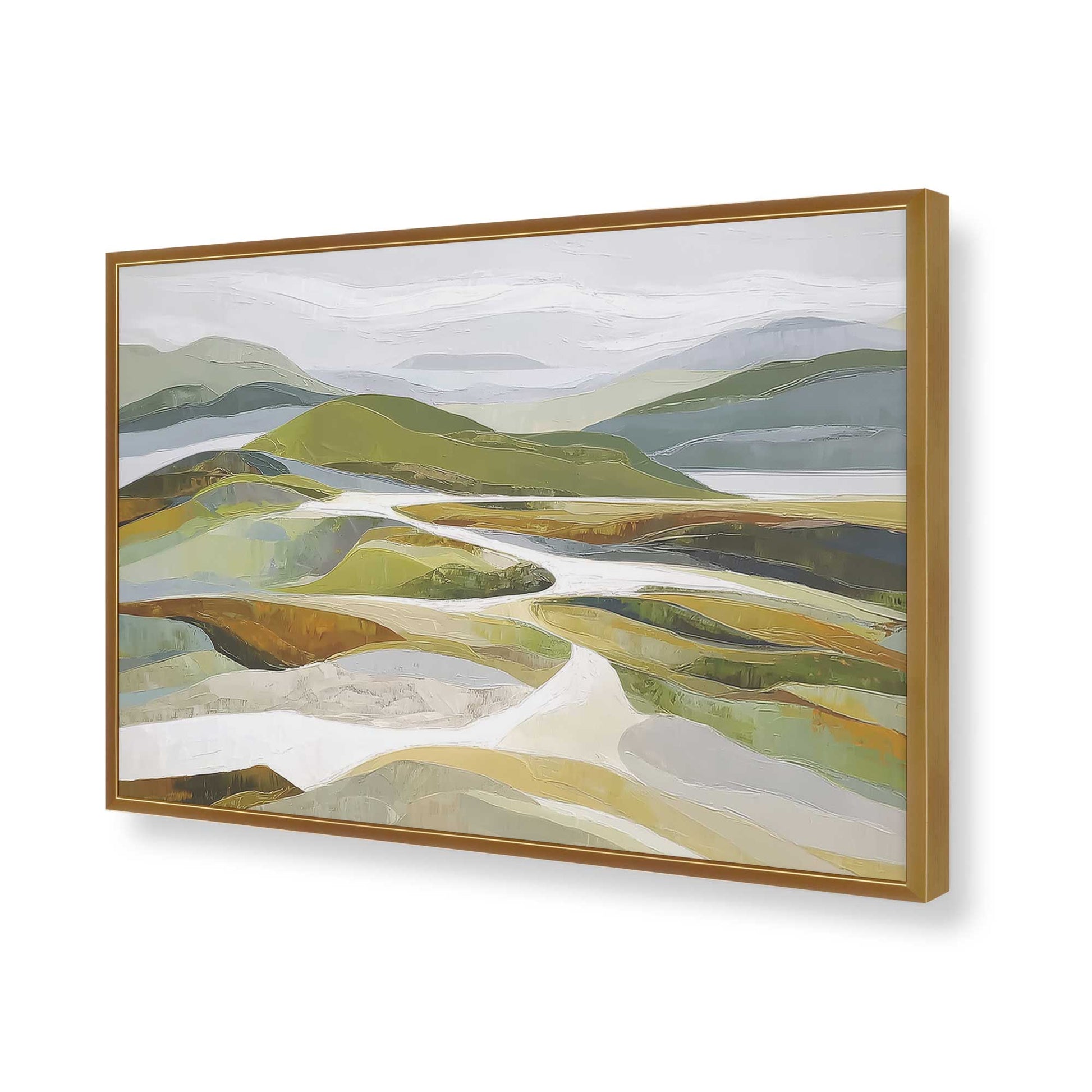 [Color:Polished Gold], Picture of art in a Polished Gold frame of the corner