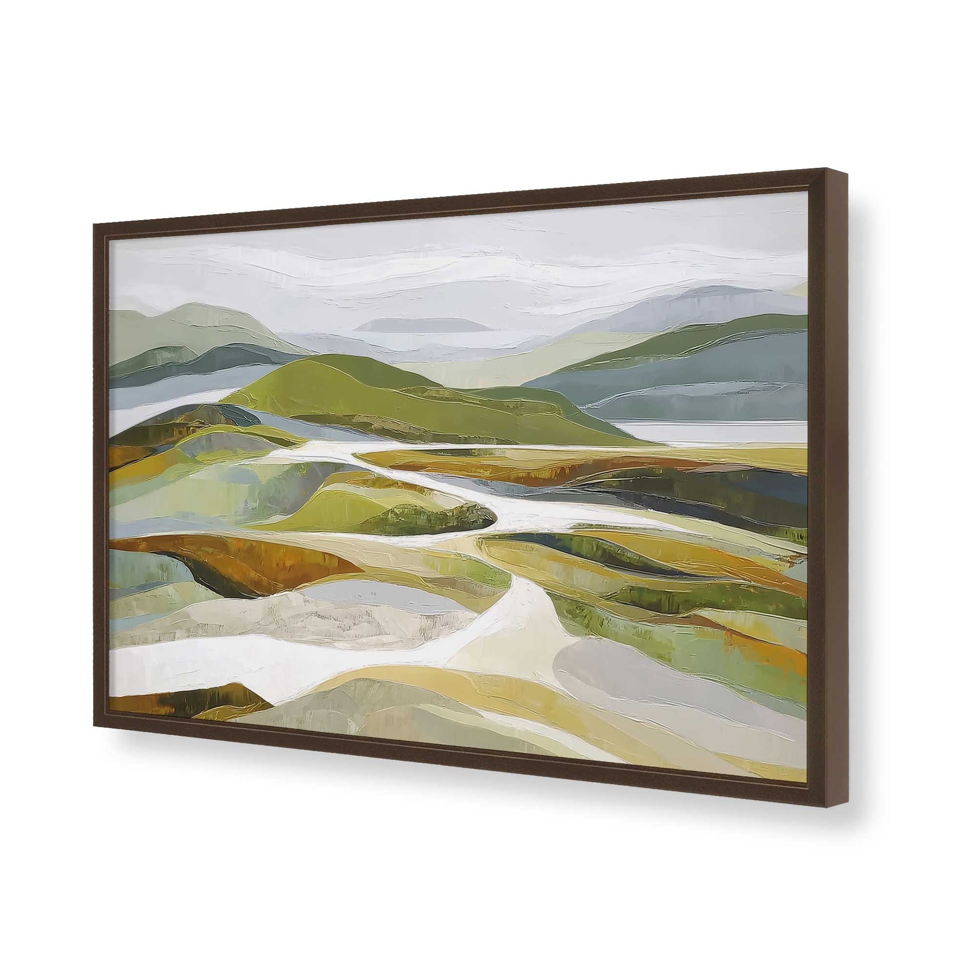 [Color:Belvinder Brown], Picture of art in a Belvinder Brown frame of the corner
