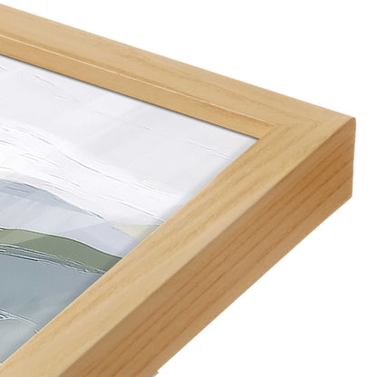 [Color:American Maple], Picture of art in a American Maple frame at an angle