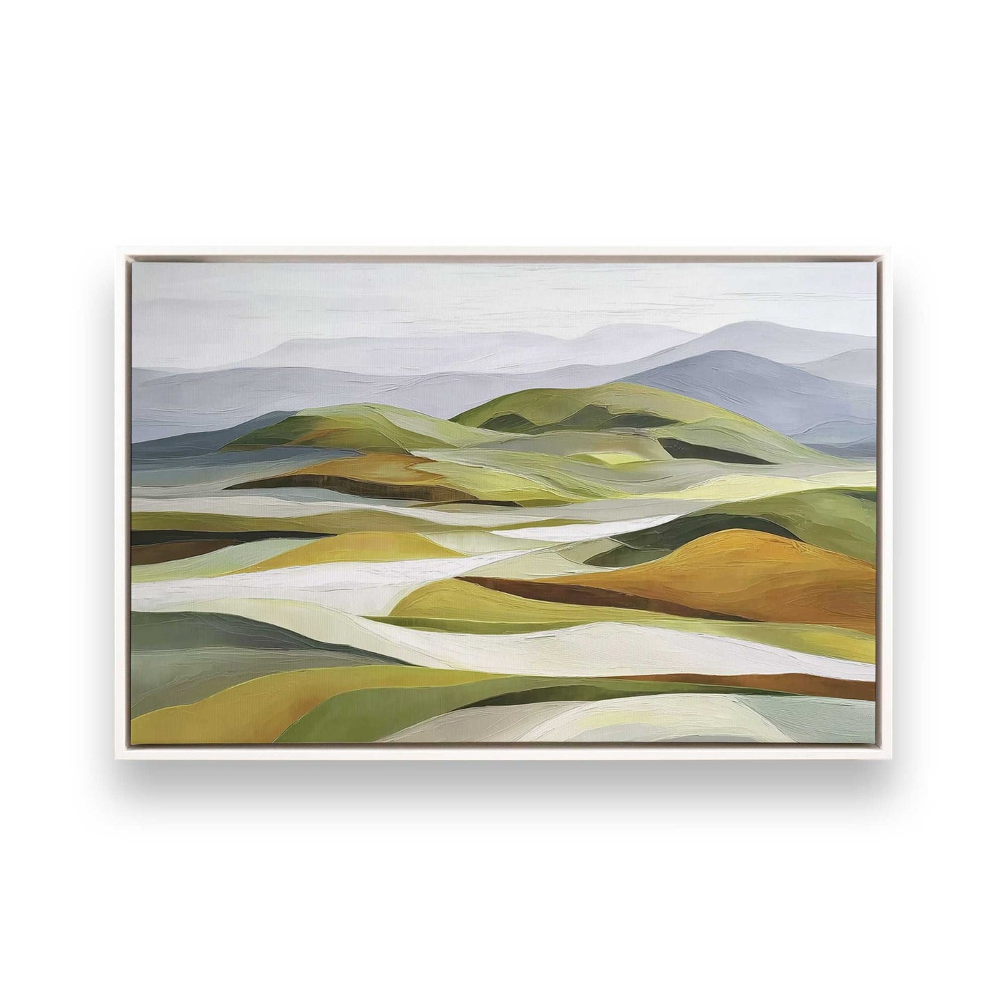 [Color:Opaque White], Picture of art in a White frame