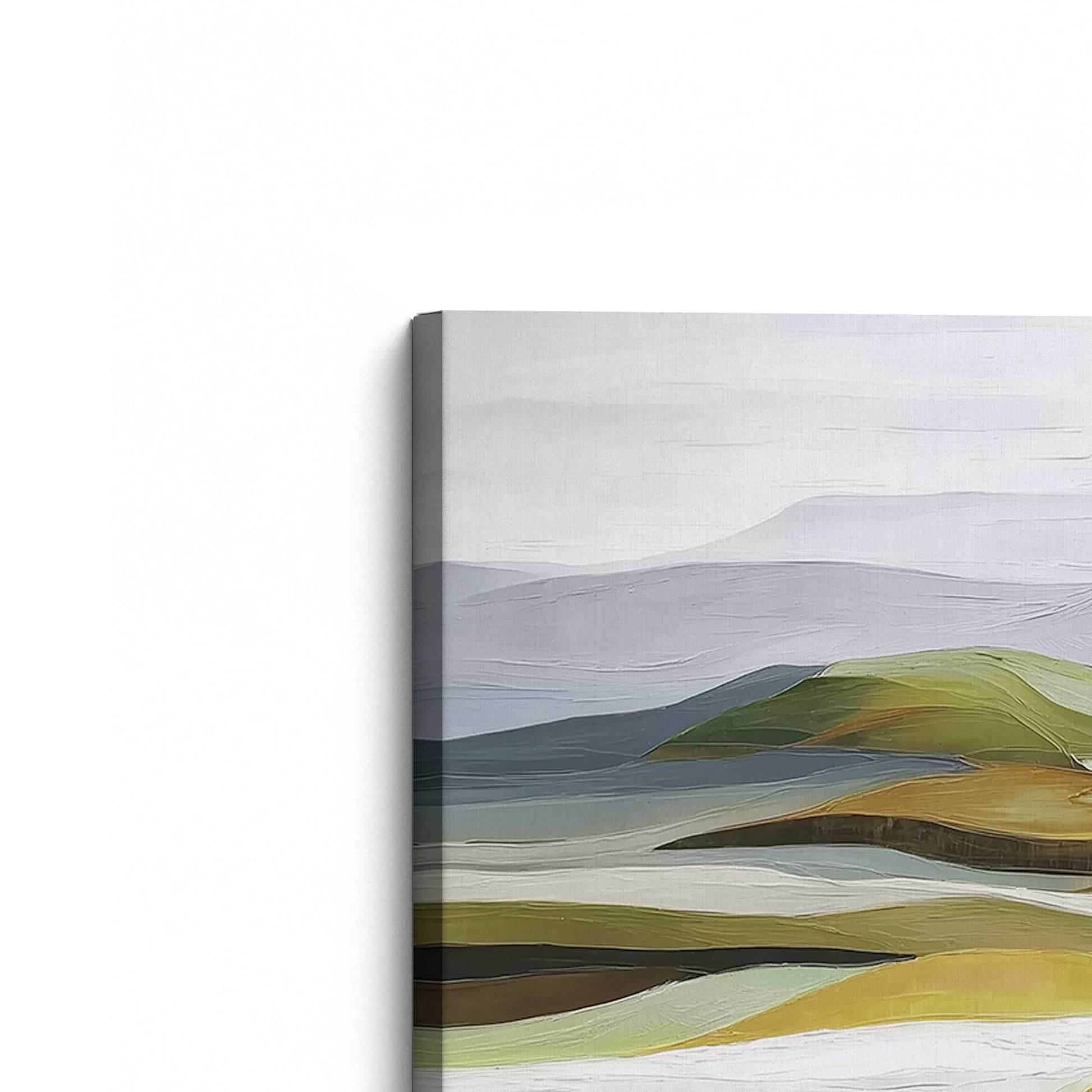 [Color:Stretched Canvas], Picture of the corner of the art