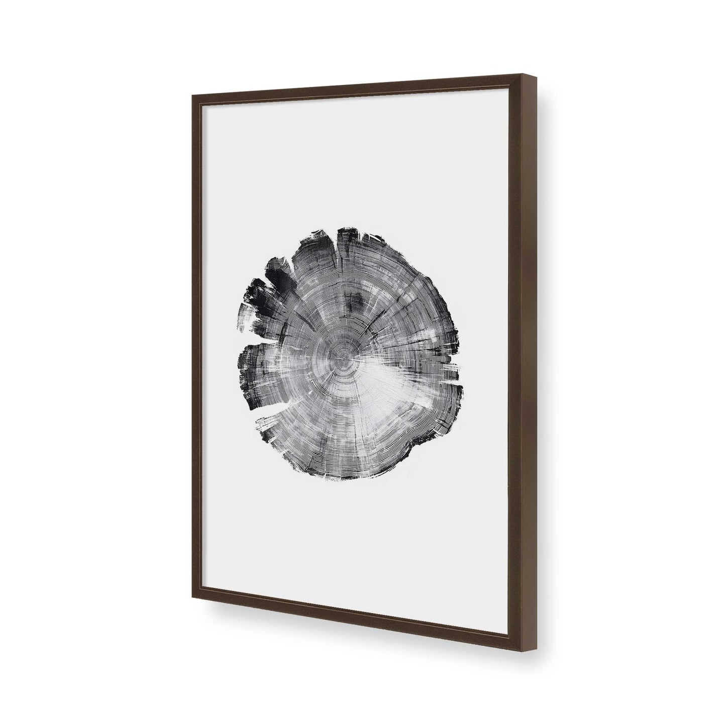 [Color:Brown], Picture of art in a Brown frame of the corner